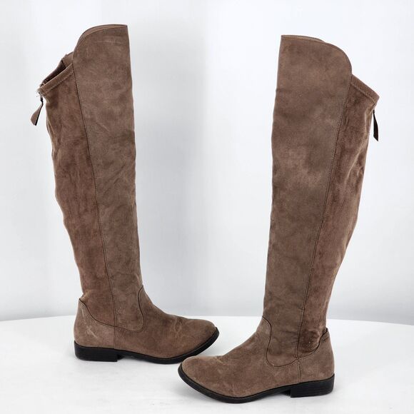 Style & Co Hayley Faux Suede Wide Calf Over The Knee Boots Size 7 - Picture 4 of 11